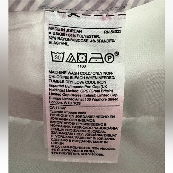 Banana Republic Gray Ryan Pants Career Wool Blend Womens Size 6‎ (1275) - Picture 7 of 7